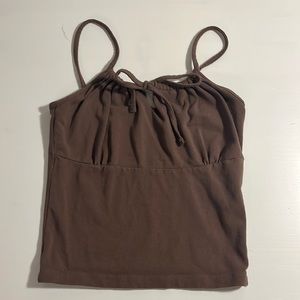 John Galt Top | John Galt Brown Jennifer Tank Top